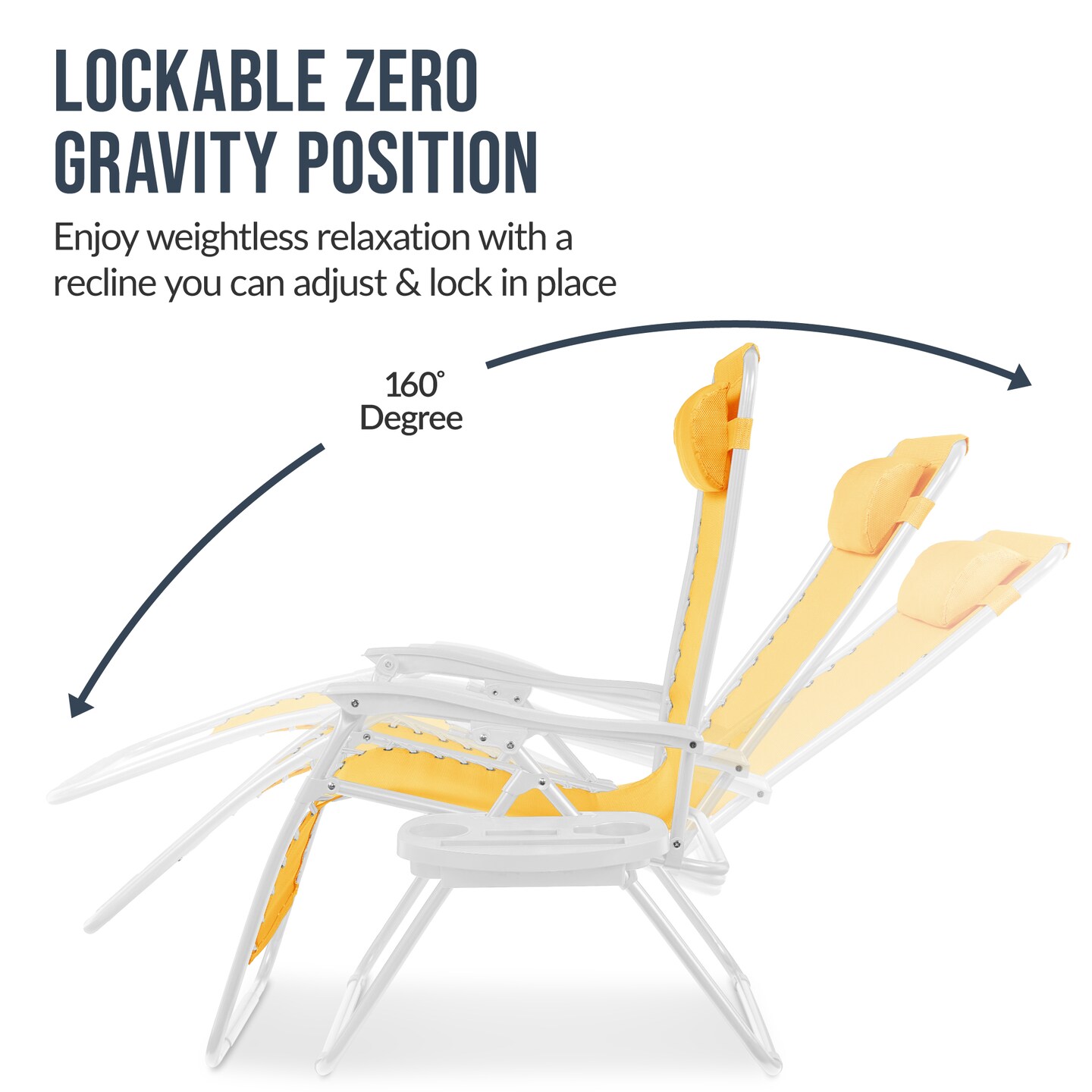 Best Choice Products Set of 2 Extra Wide Zero Gravity Lounge Chair Recliners w/ Cup Holder