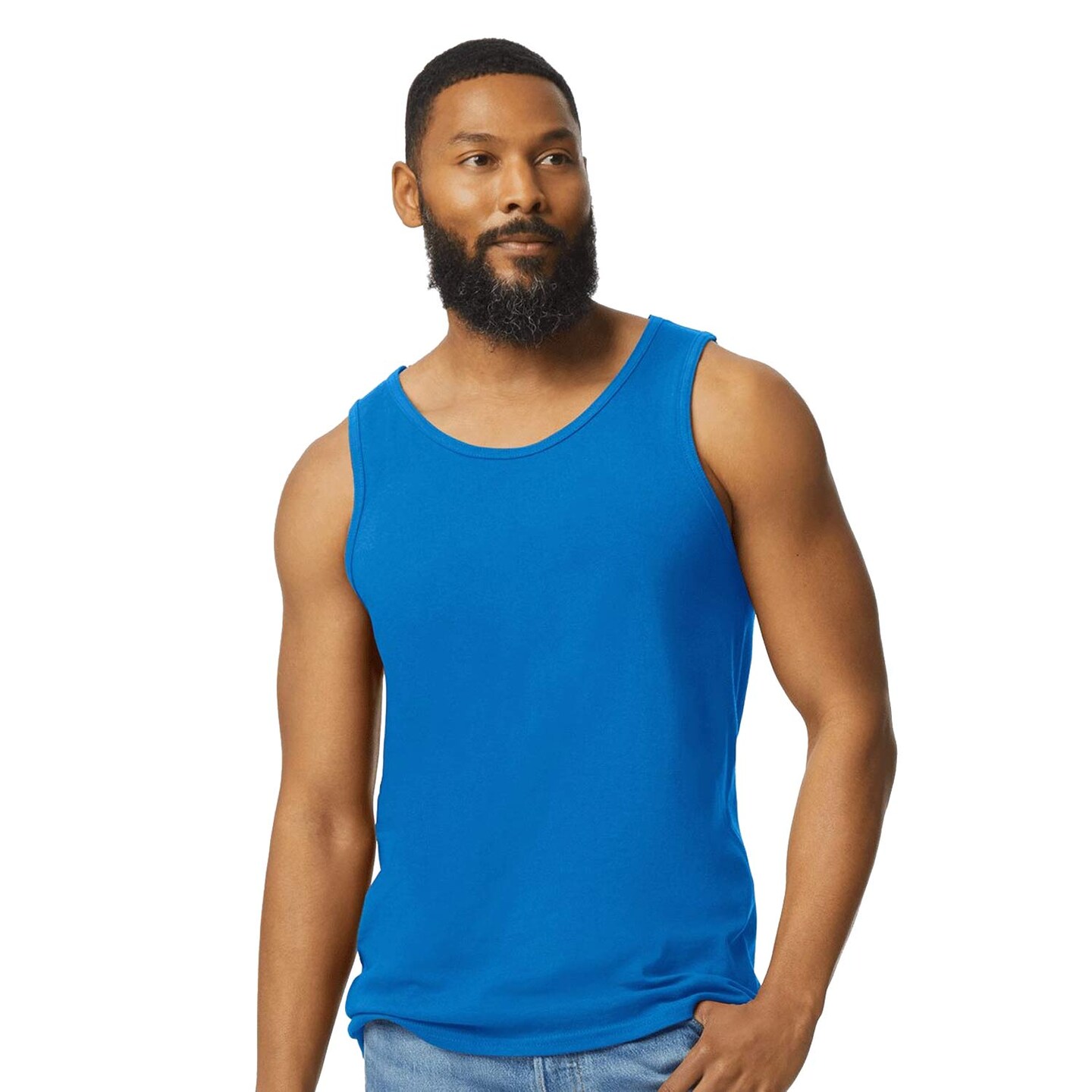 Gildan Men’s Heavy Cotton Tank Top – Sleeveless Classic Fit Tee for Gym, Summer Wear