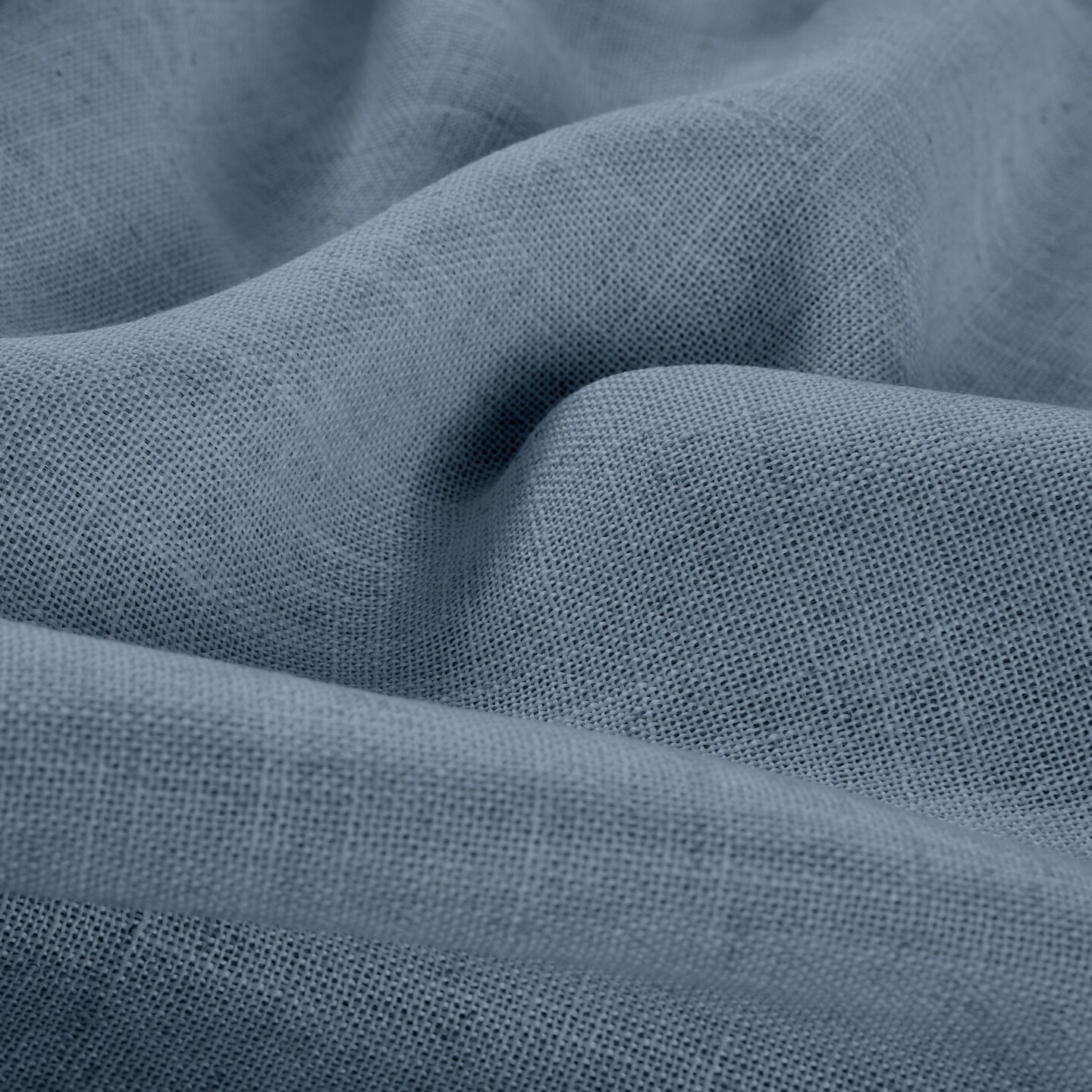 Threadmade Home Harrow Solid Texture Blackout Window Curtain Panel, Blue - 52"W x 108"L