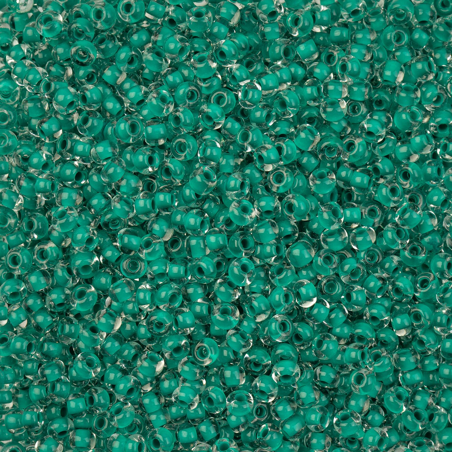 John Bead 6/0 Crystal-Lined Terra Intensive Czech Glass Seed Beads, 22g