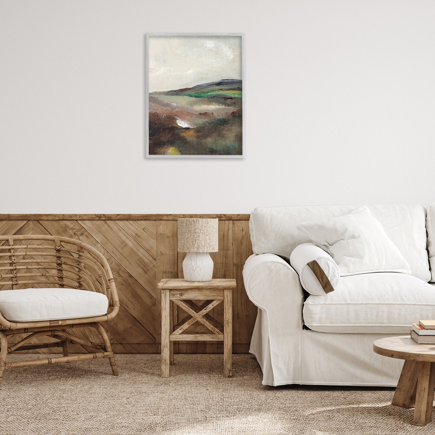 Stupell Industries Misty Hills Land Framed Giclee Wall Art Design by Nikita Jariwala