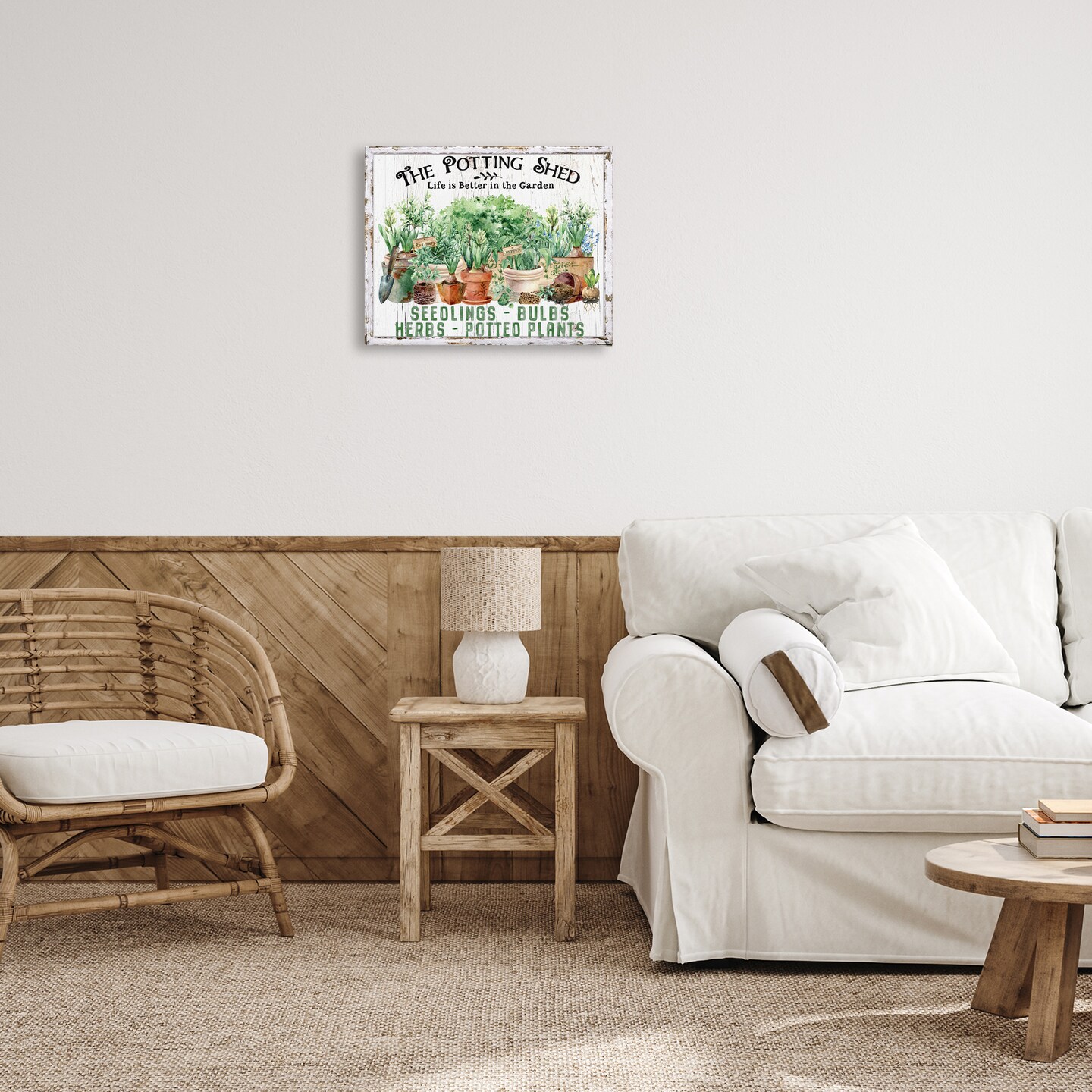 Stupell Industries Farmhouse Potting Shed Canvas Wall Art Design by Creatif Belle