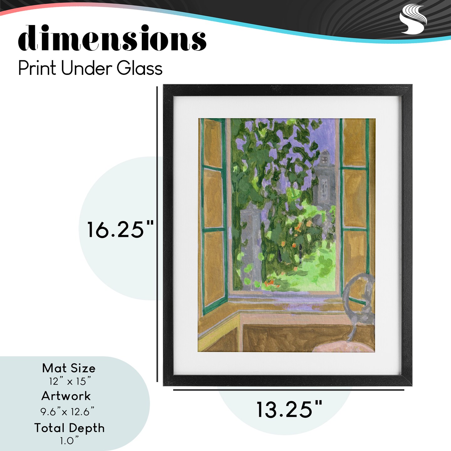 Stupell Industries Seat For Spring Expression Framed Print Under Glass, design by Melissa Wang