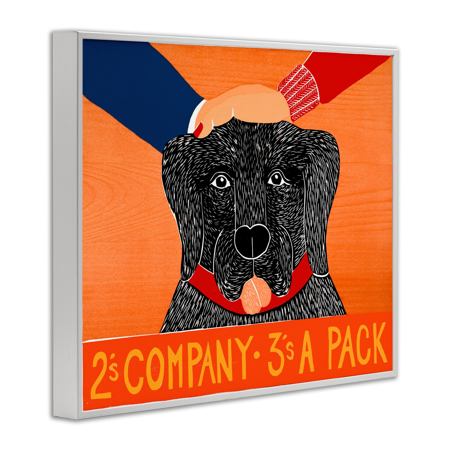 Stupell Industries 2's Company Dog Framed Giclee, design by Stephen Huneck