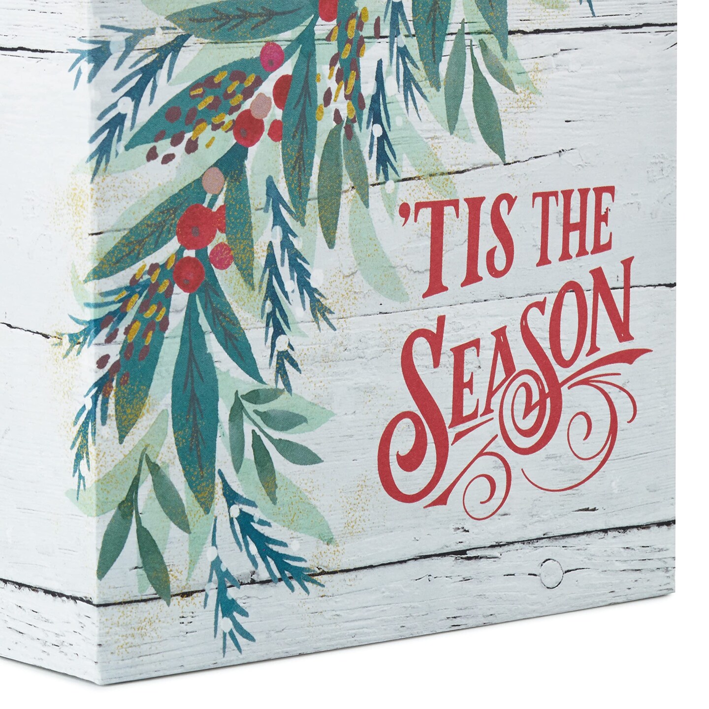 6" Small Rustic Christmas Gift Bag Bundle (6 Bags: Red Truck, 'Tis the Season, Red and White Plaid) for Gift Cards, Teacher Presents, Holiday Party Favors