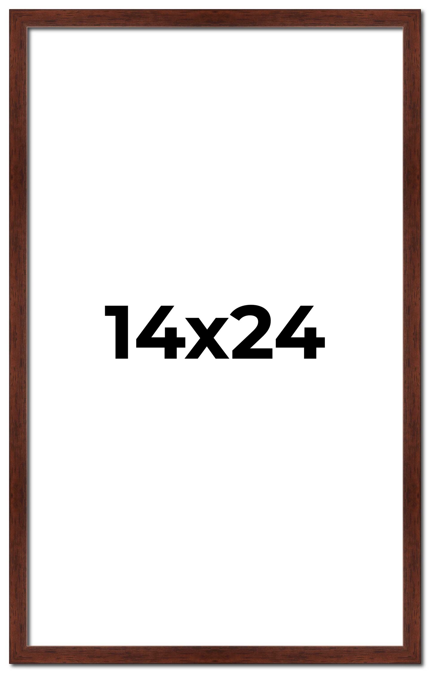 Classic Modern Brown Picture Frame - UV Acrylic, Foam Board Backing, Hanging Hardware