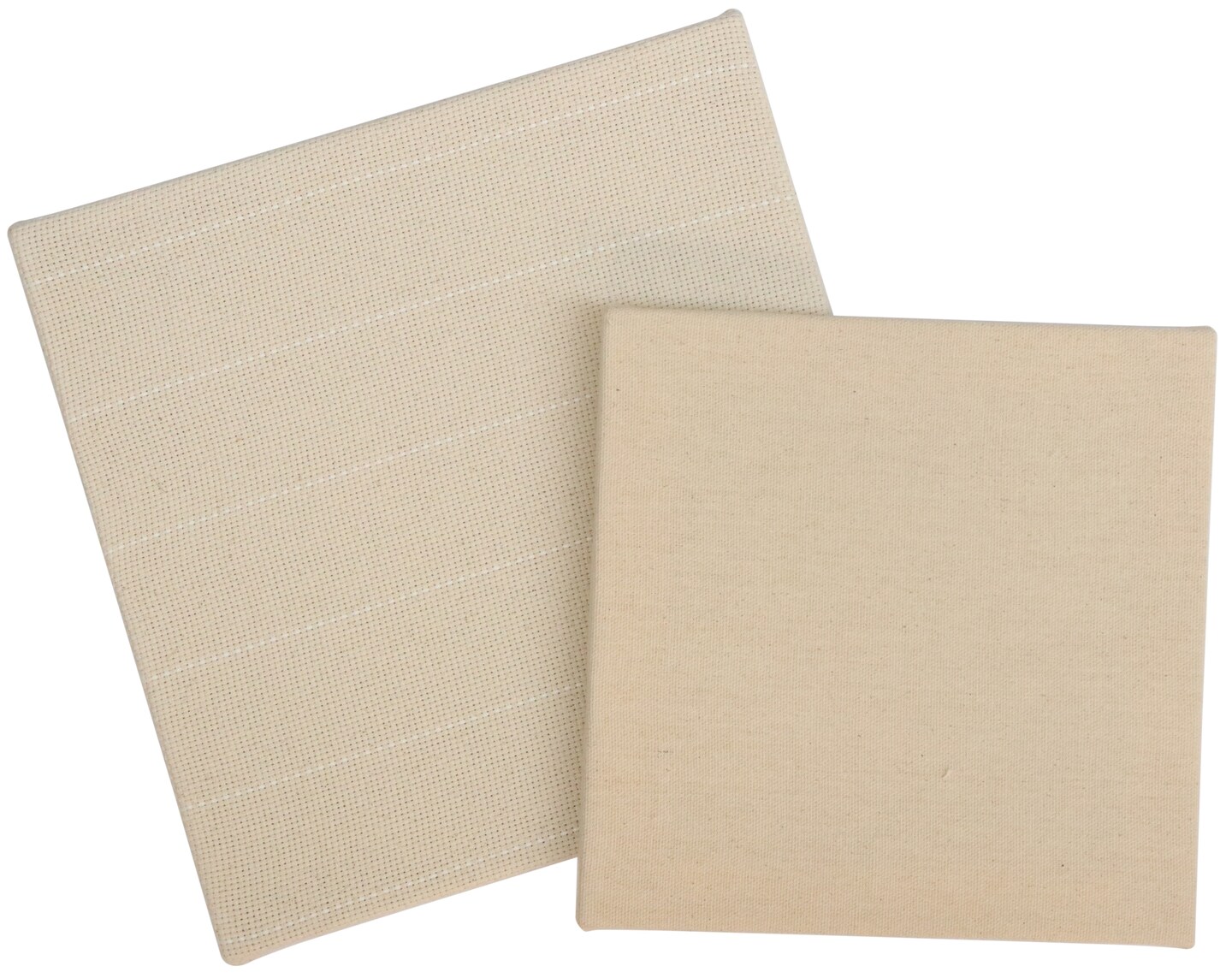 KnitPro Pre-Stretched Fabric Frames For Punch Needle-2/Pkg-1 Duck Fabric &#x26; 1 Monk&#x27;s Cloth