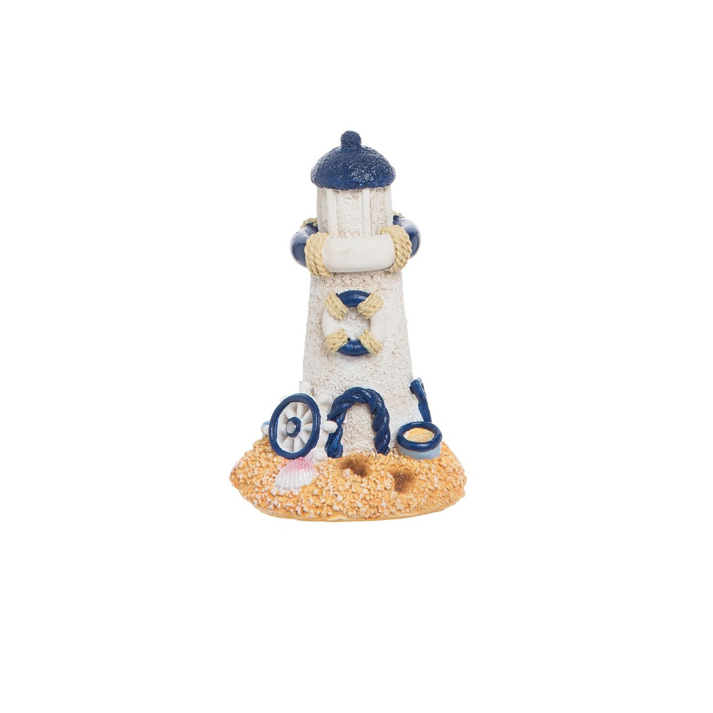 Resin Nautical Lighthouse Figure Figurine Gift Souvenir Home Decor Ocean Nautical Coastal Marine 2.17 X 1.97 X 3.35