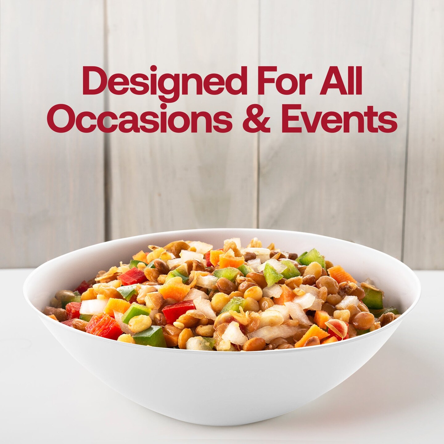 Solid White Organic Round Disposable Plastic Soup Bowls - 16 oz. (120 Bowls)