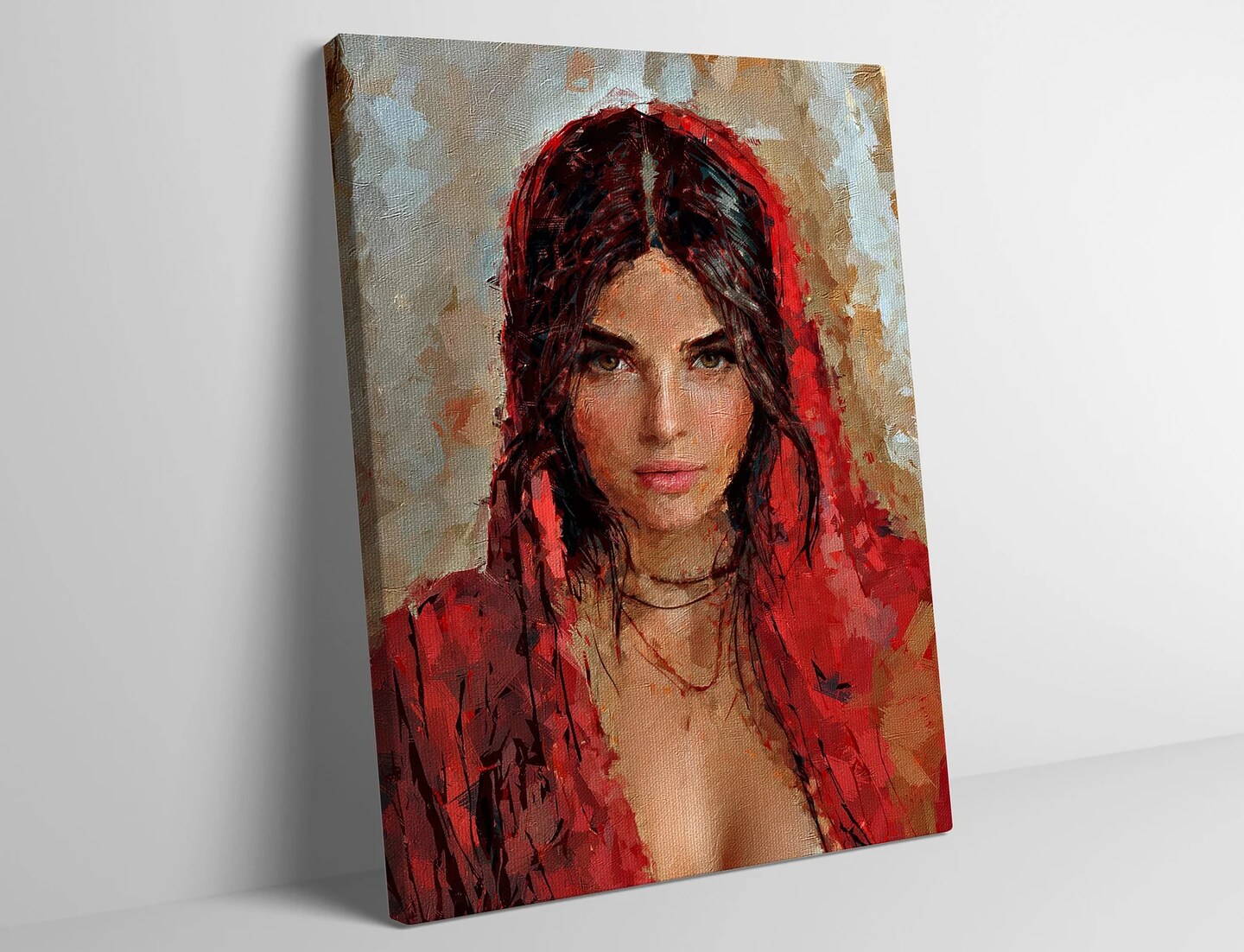 Custom Miniature Original Oil popular Painting Portrait On Scrabble Tile