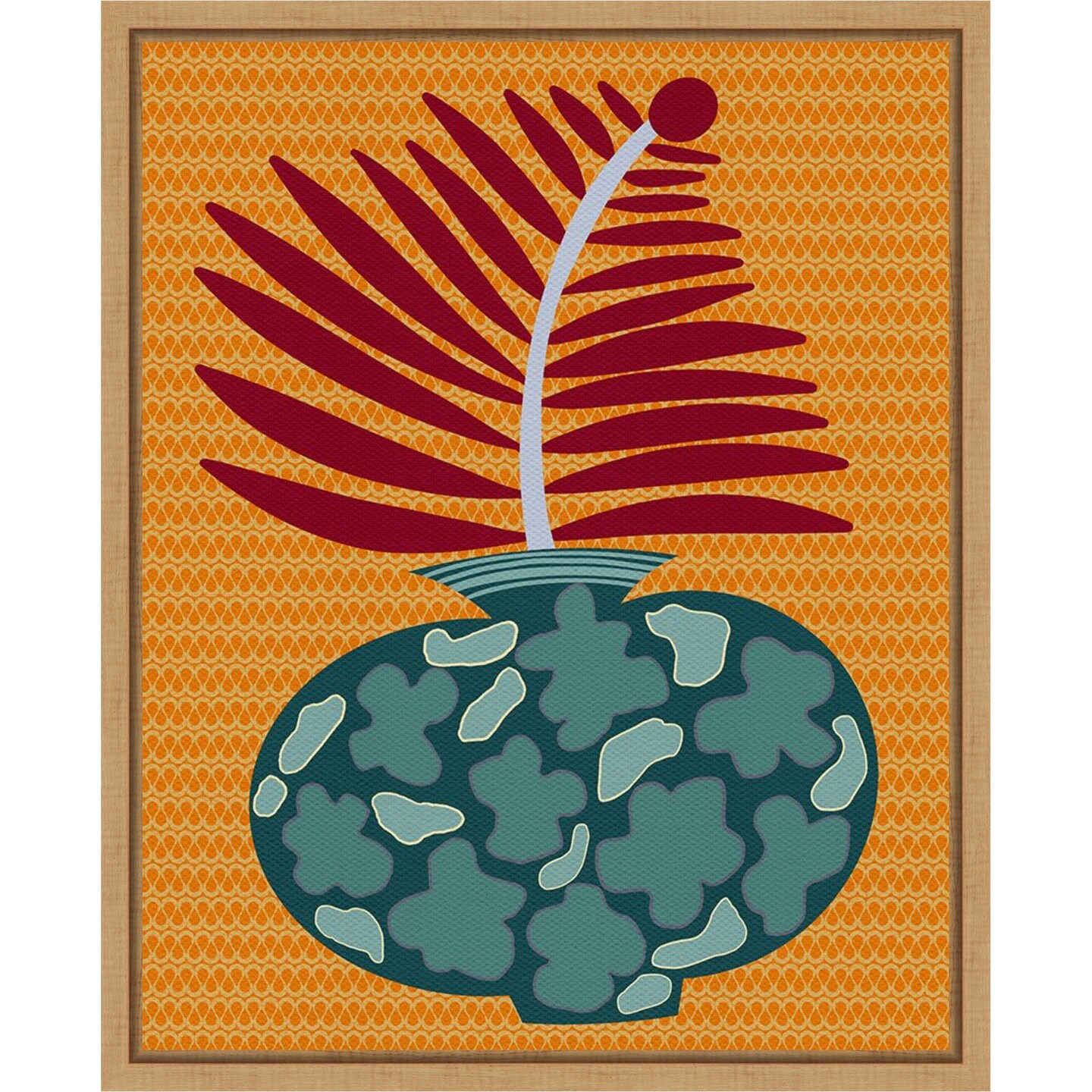 Snappy Botanical II by Regina Moore Framed Canvas Wall Art