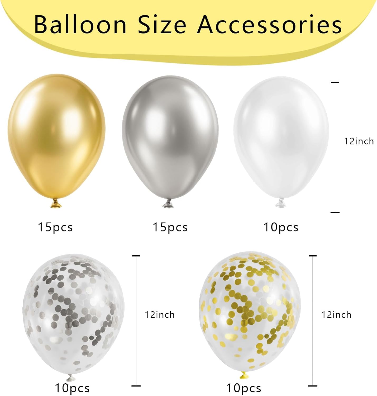 60 Pcs Balloons with 4 color choices