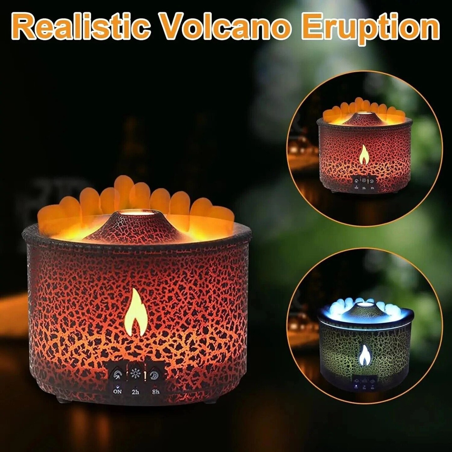 Aroma Essential Oil Humidifier Quiet Flame Diffuser with Remote Control