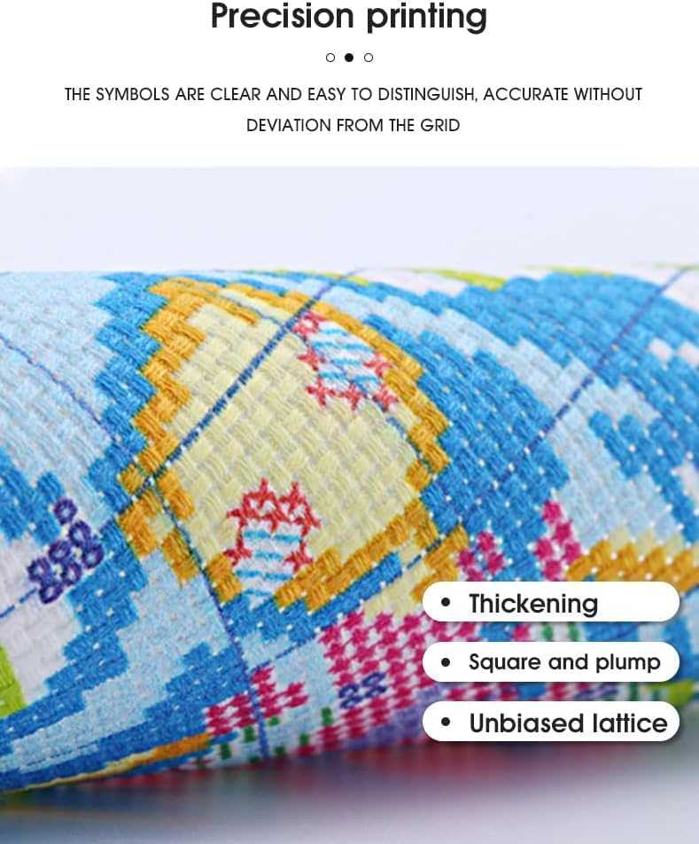 Stamped Cross Stitch Kits for Adults Beginner,Succulents Counted Cross Stitch Kits