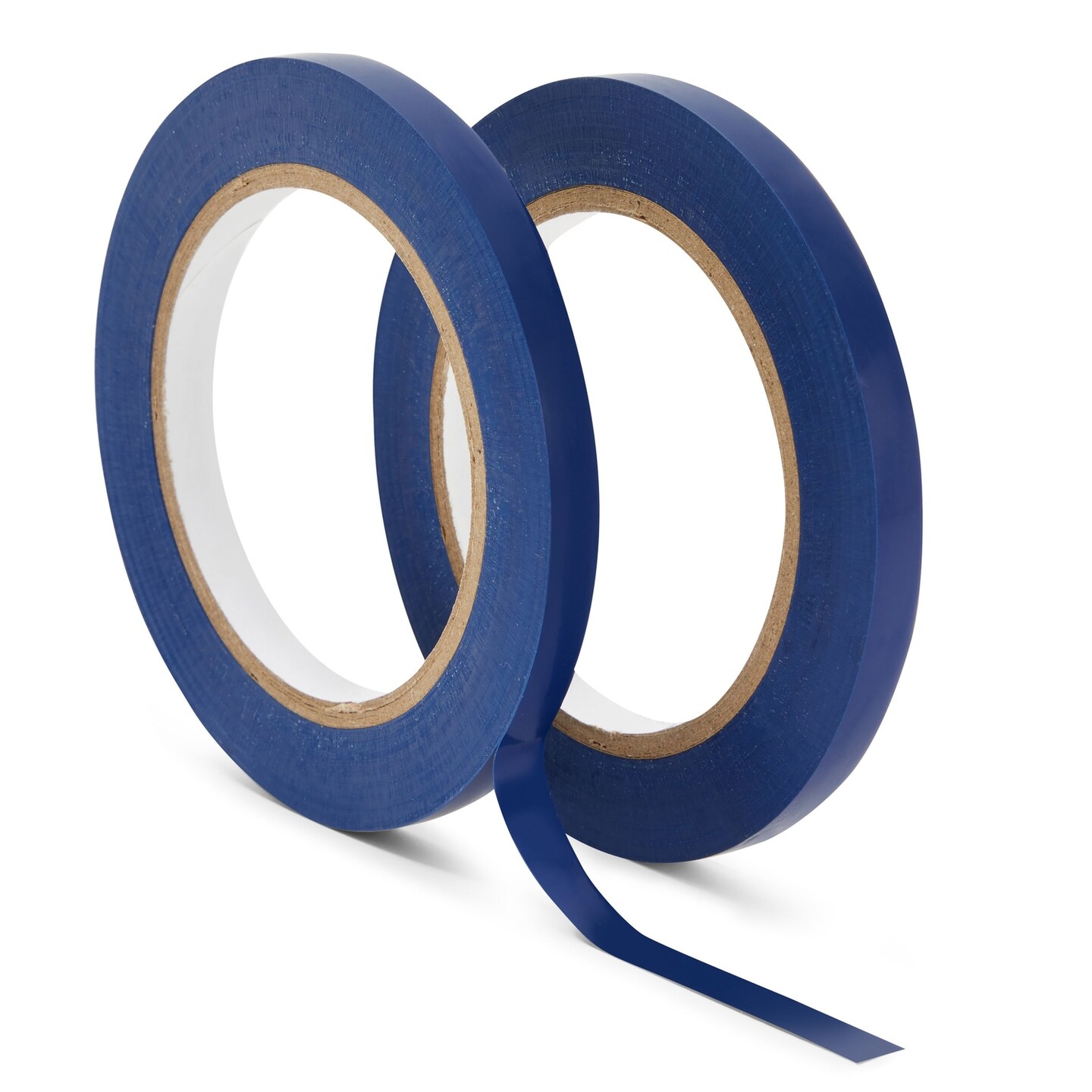 2 Rolls Vinyl Pinstripe Fine Line Tape, 3/8-Inch Wide by 36-Yards Long Each, Gym Floor Tape for Marking Warehouse Grid Lines (72 Yards Total, Dark Blue)