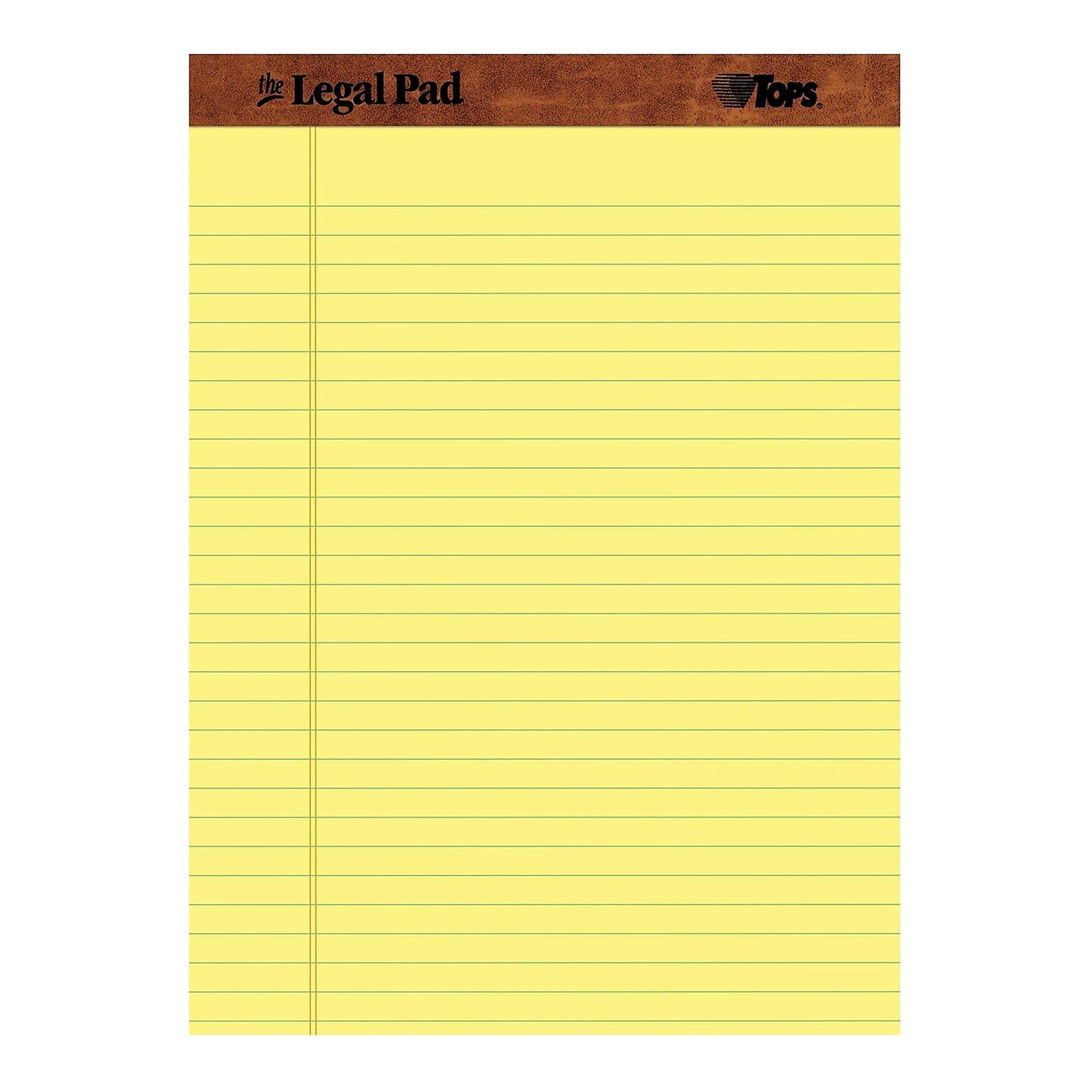 8.5 x 11.75 Legal Pads, 12 Pack, The Legal Pad Brand, Wide Ruled, Yellow Paper, 50 Sheets Per Writing Pad, Made in the USA (7532)