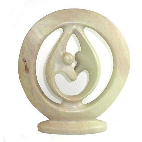 Natural Soapstone Shelf Decor with Satin Smooth Hand-Finished Accent for Earthy Living Spaces