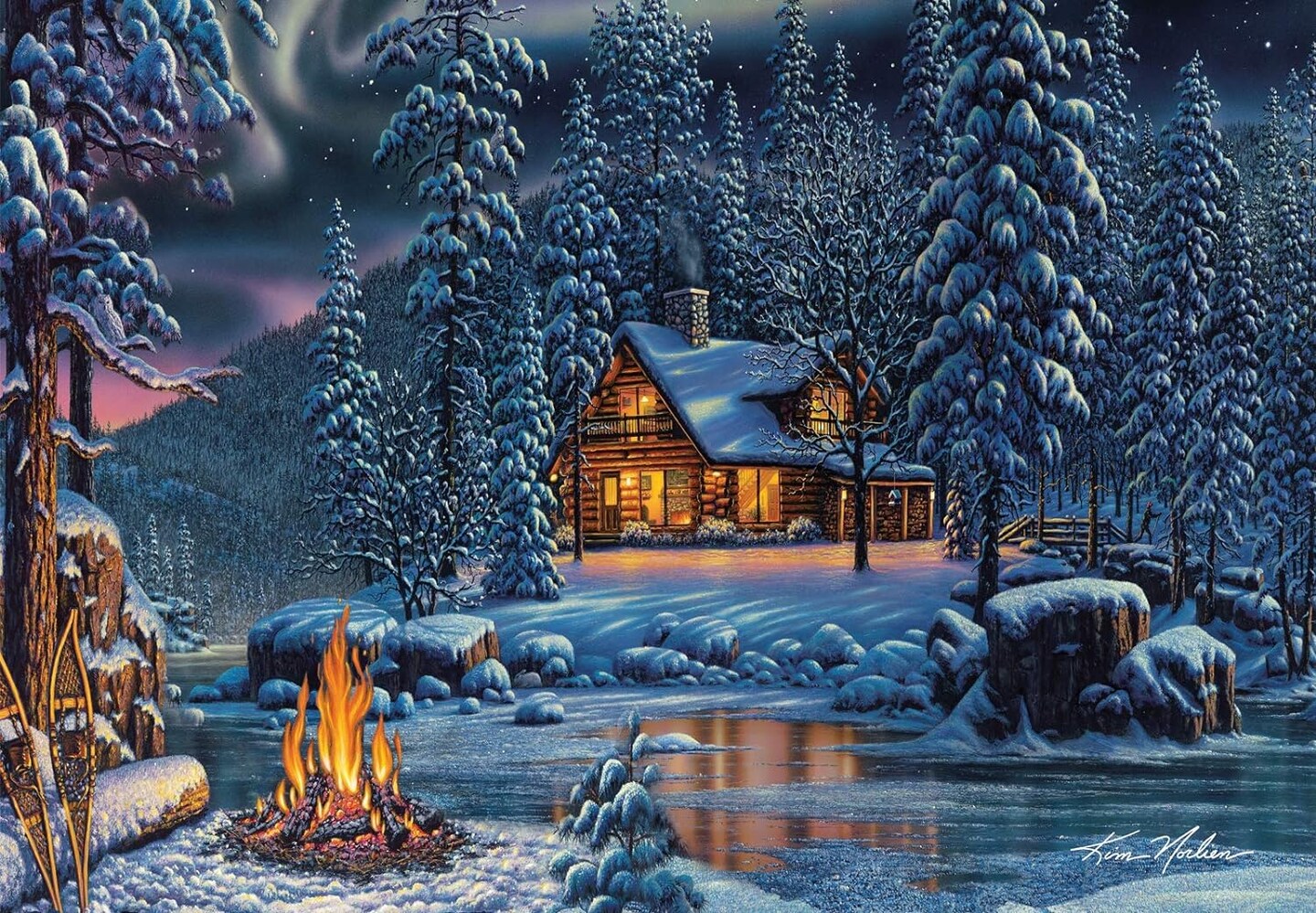 Paint by Numbers Kit for Adults: Beginner to Advanced Number Painting Kit - Fun DIY Adult Arts and Crafts Projects - Kits Include - Aurora Bliss (Multicolor, Fullset)