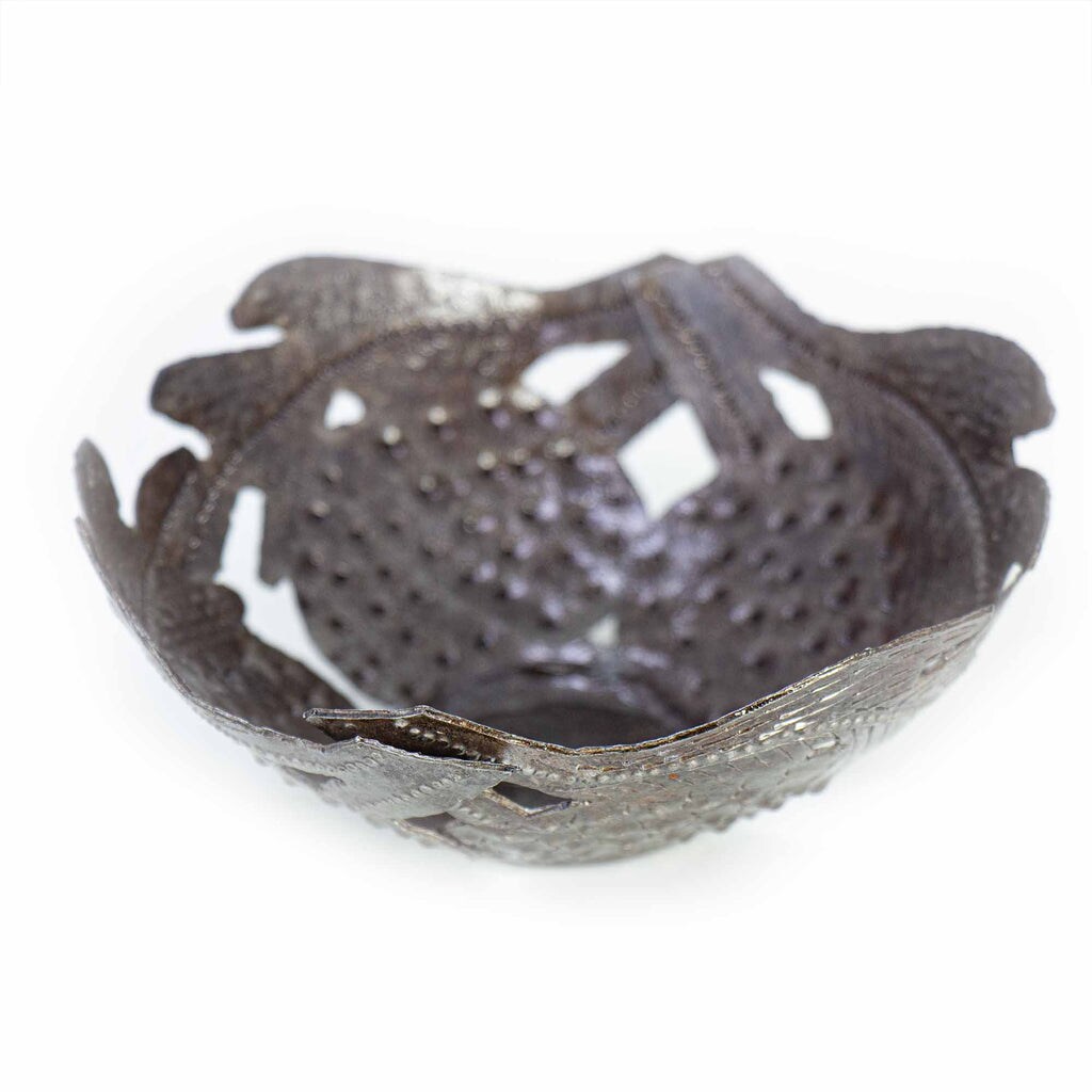 4-Inch Handcrafted Unique Steel Table Decor Bowl Suitable for Indoor or Outdoor Use