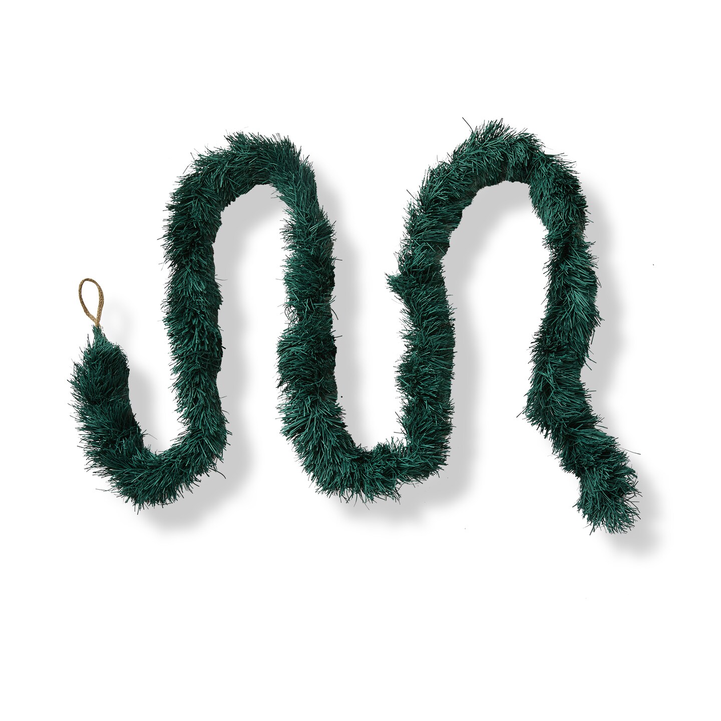 Fringe Paper Garland Spruce Green - Decorative Wall Banner for Holiday Decor, Christmas, 3" H x 97" L x 3" W