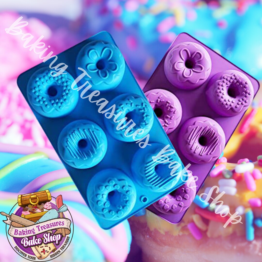 Decorative Donut Silicone Mold  2 Pcs