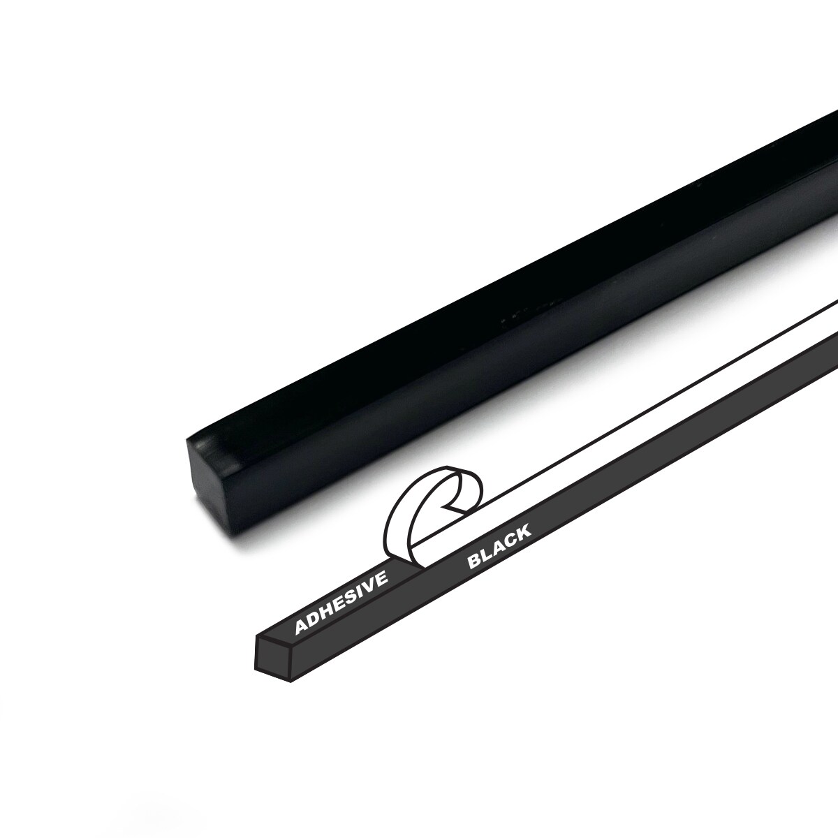 Framer Supply Archival Glass &#x26; Art Spacer &#xE2;&#x20AC;&#x201C; Black 1/4&#x22;, 60 Ft Solid Bundle (12 x 5&#x27; Sticks), pH Neutral Peel-and-Stick Frame Spacer for Archival Framing &#x26; Artwork Protection