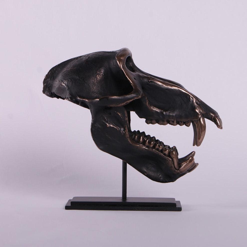 Monkey Baboon Skull Life Size Statue