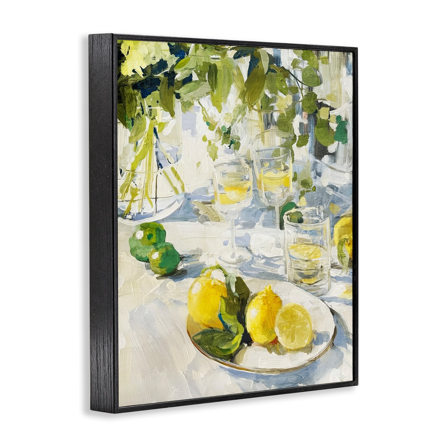 Stupell Industries Meringue Lemons Table Spread Framed Giclee, design by Annabelle Hall
