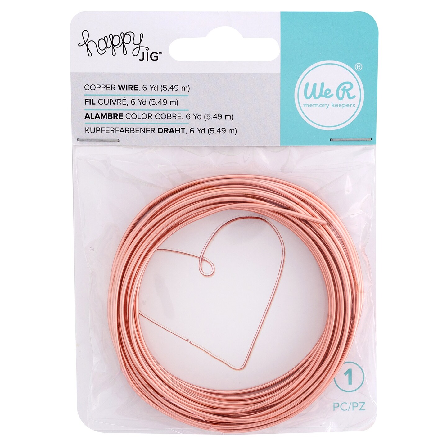We R Memory Keepers Happy Jig Color Wire 6yds-Copper