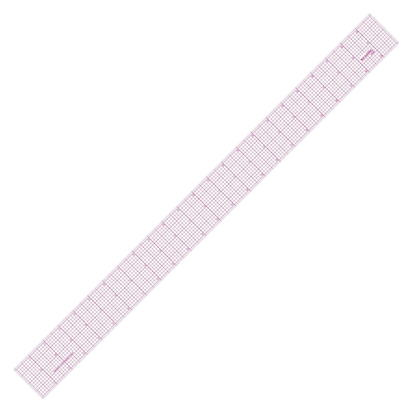 Clear Sewing Ruler: Quilting & Pattern Grading, 1.2mm Plastic