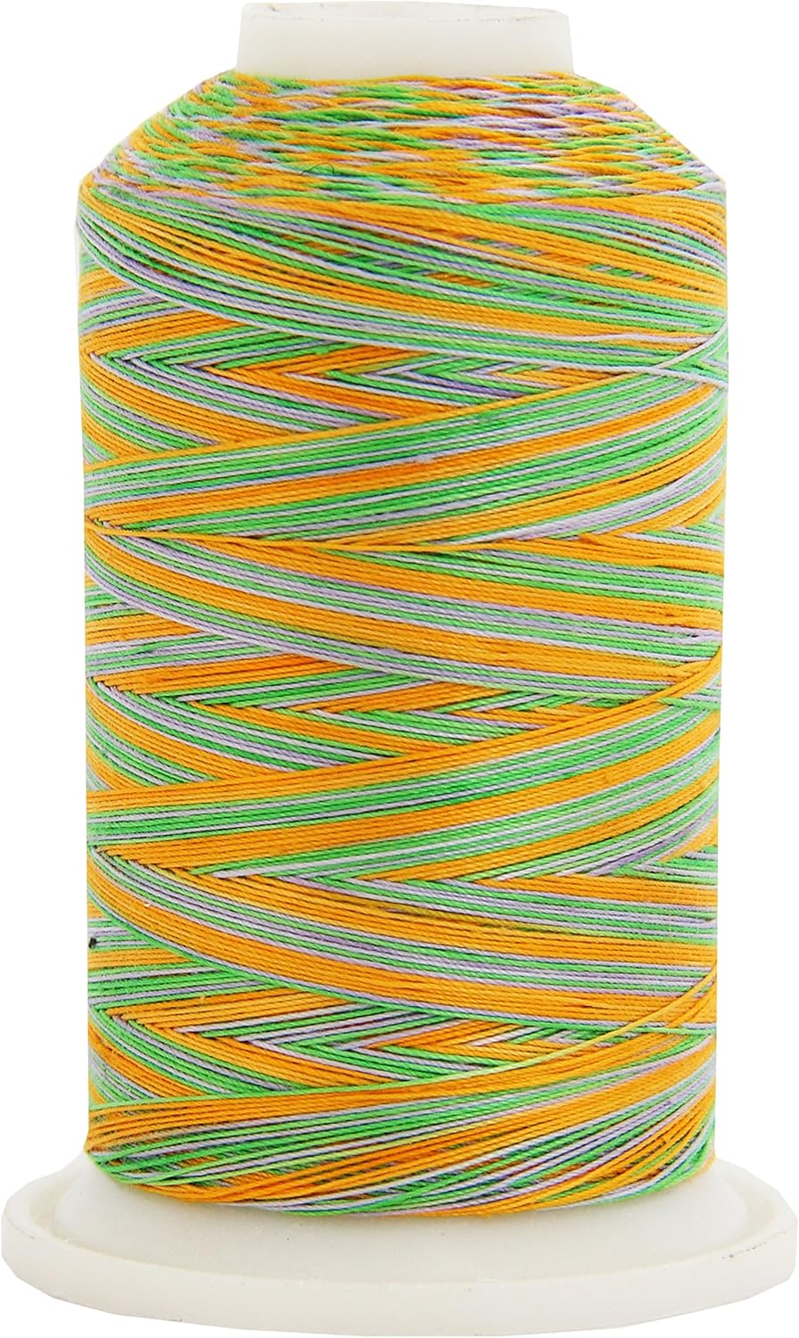 Threadart Multicolor 100% Cotton Thread | Variegated Colors for Quilting, Sewing, and Embroidery | 40/3wt - 600M (660 Yards) Cones | Long Staple Low Lint | 22 Colors