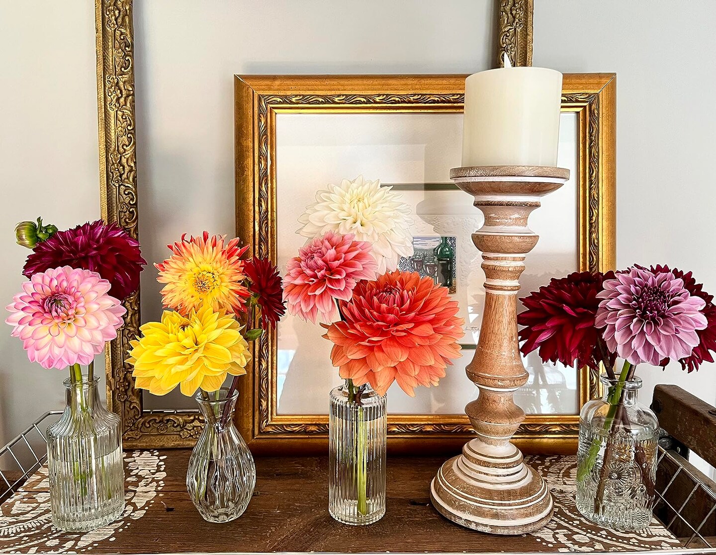 Glass Bud Vases Set of 12 &#x2013; Mini Vintage Clear Vases for Wedding Centerpieces and Home Decor
