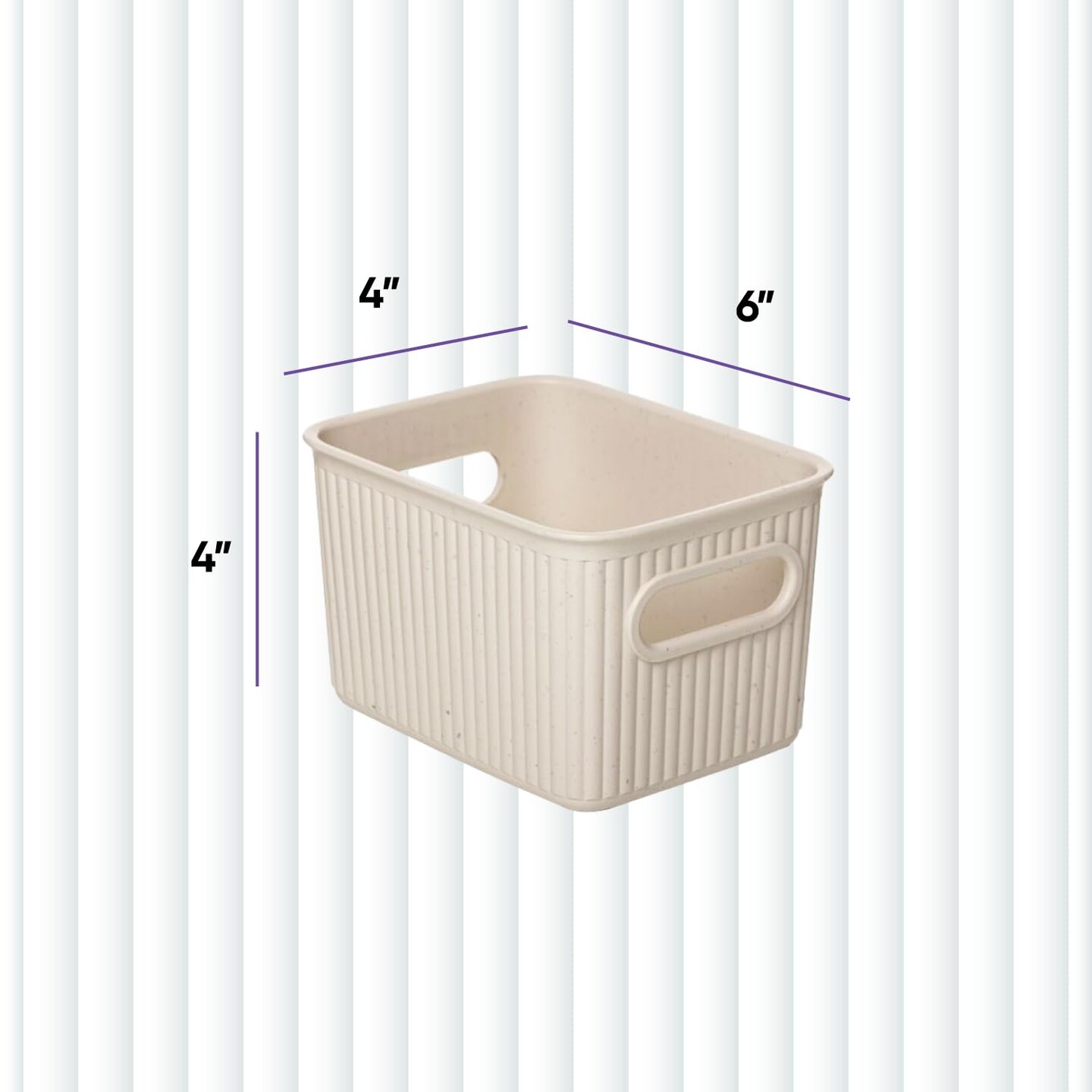 Superio Plastic Storage Container Bins, Organizer Baskets, Boxes for Organizing Closet Shelves Drawer Shelf