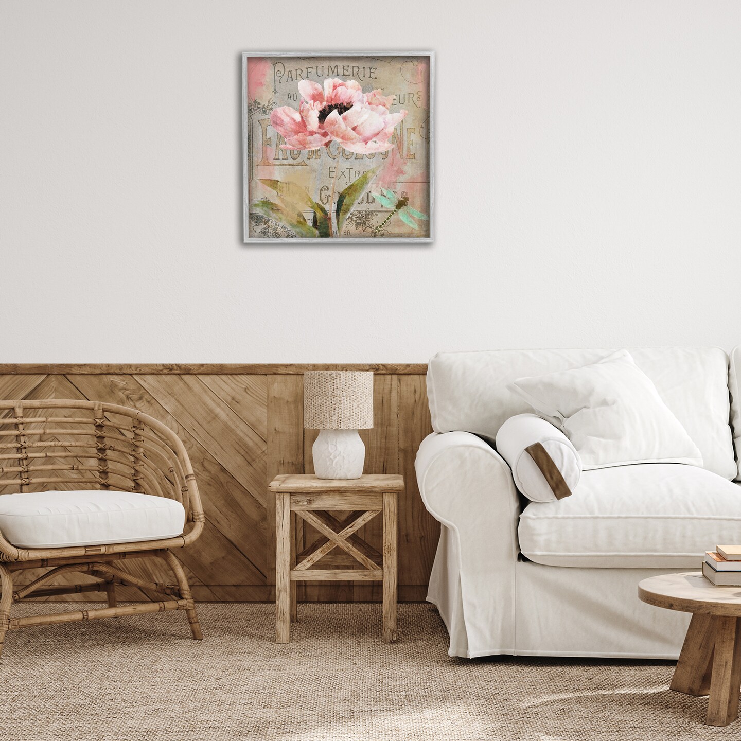 Stupell Industries French Vintage Blossom Framed Giclee Design by Sasha