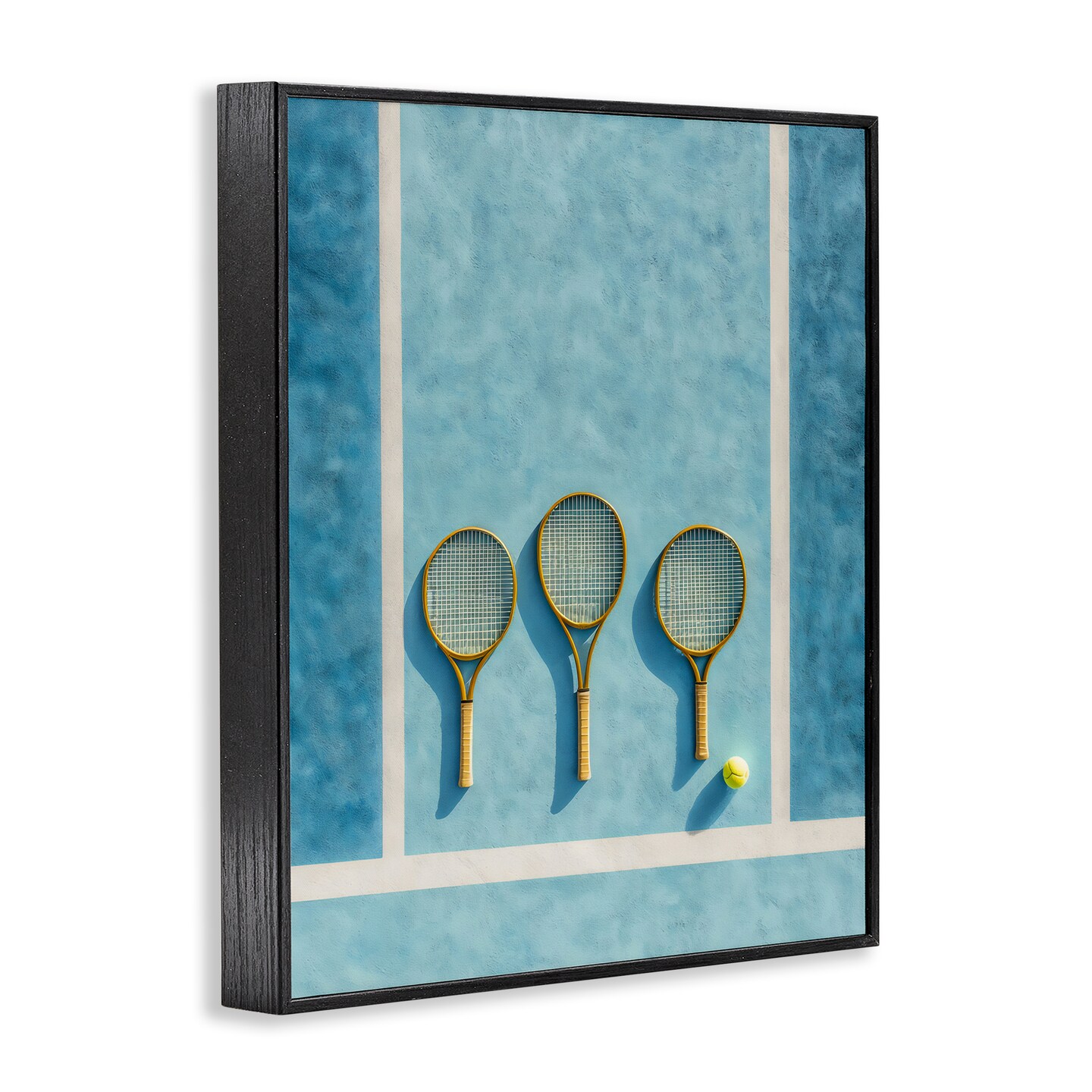 Stupell Industries Tennis Racket Trio Framed Giclee, design by Franklyn Gregory