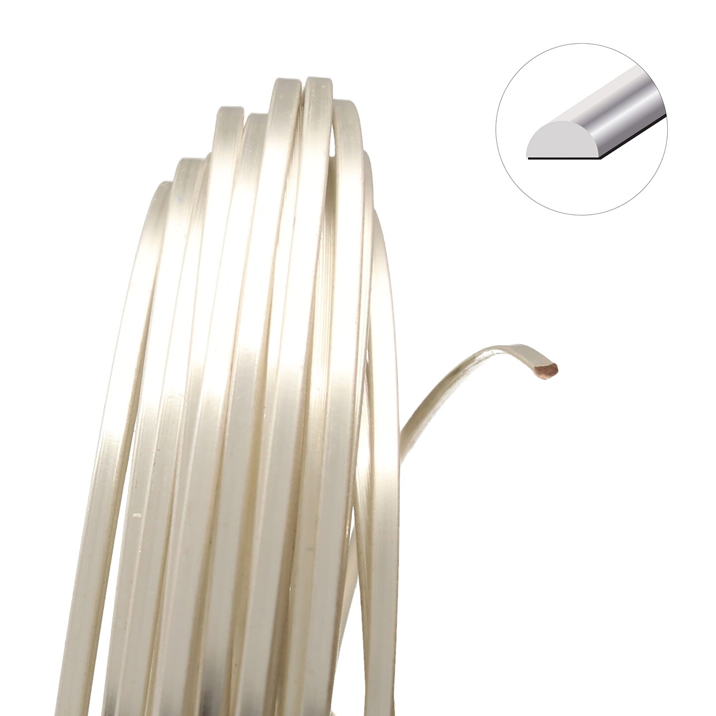 The Beadsmith Half-Round Craft Wire – Soft Temper Jewelry Wire