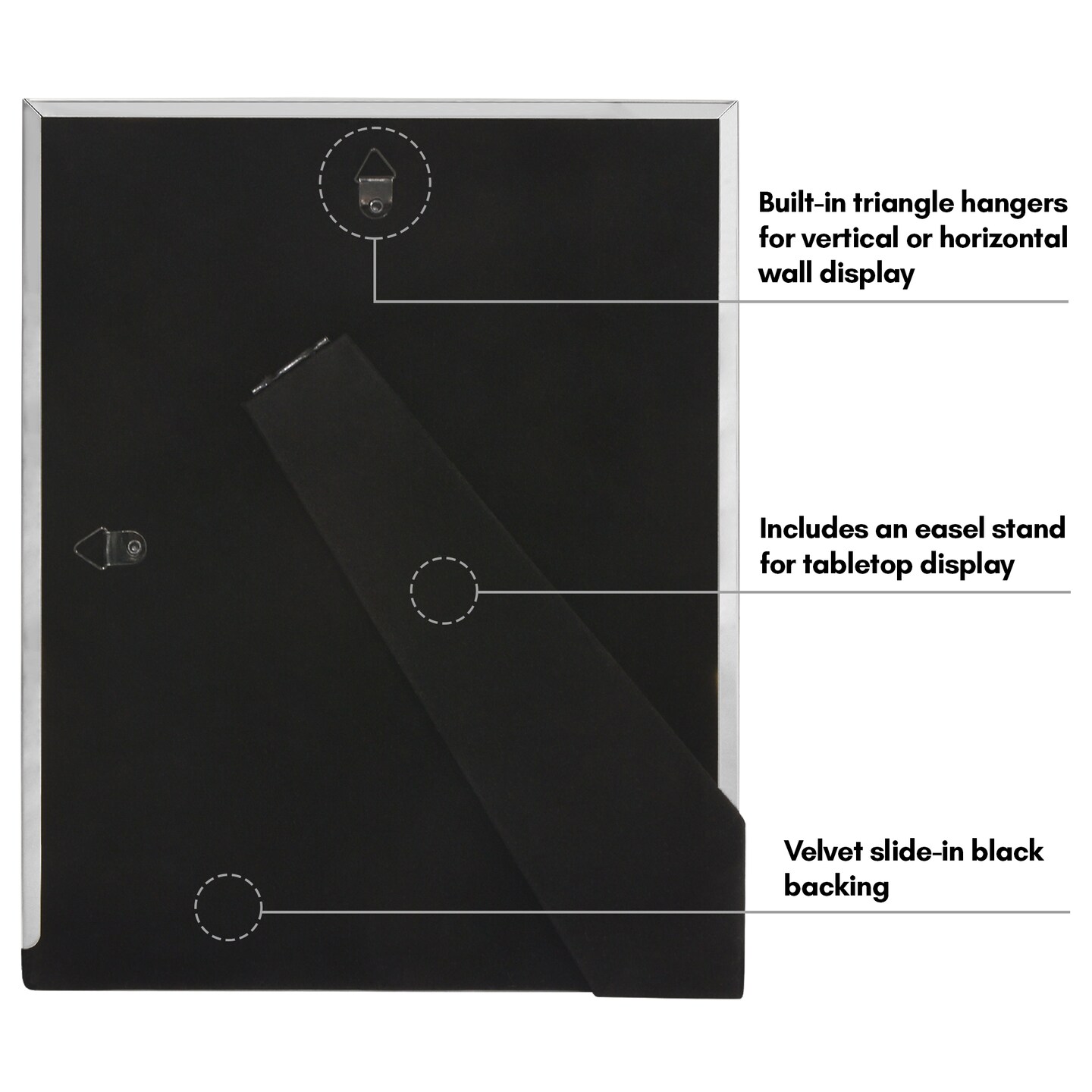 Americanflat Picture Frame with Bamboo-Style Molding - Bamboo Frame with Shatter-Resistant Glass and Mat - Elegant Gallery Style Frames for Tabletop or Wall Display