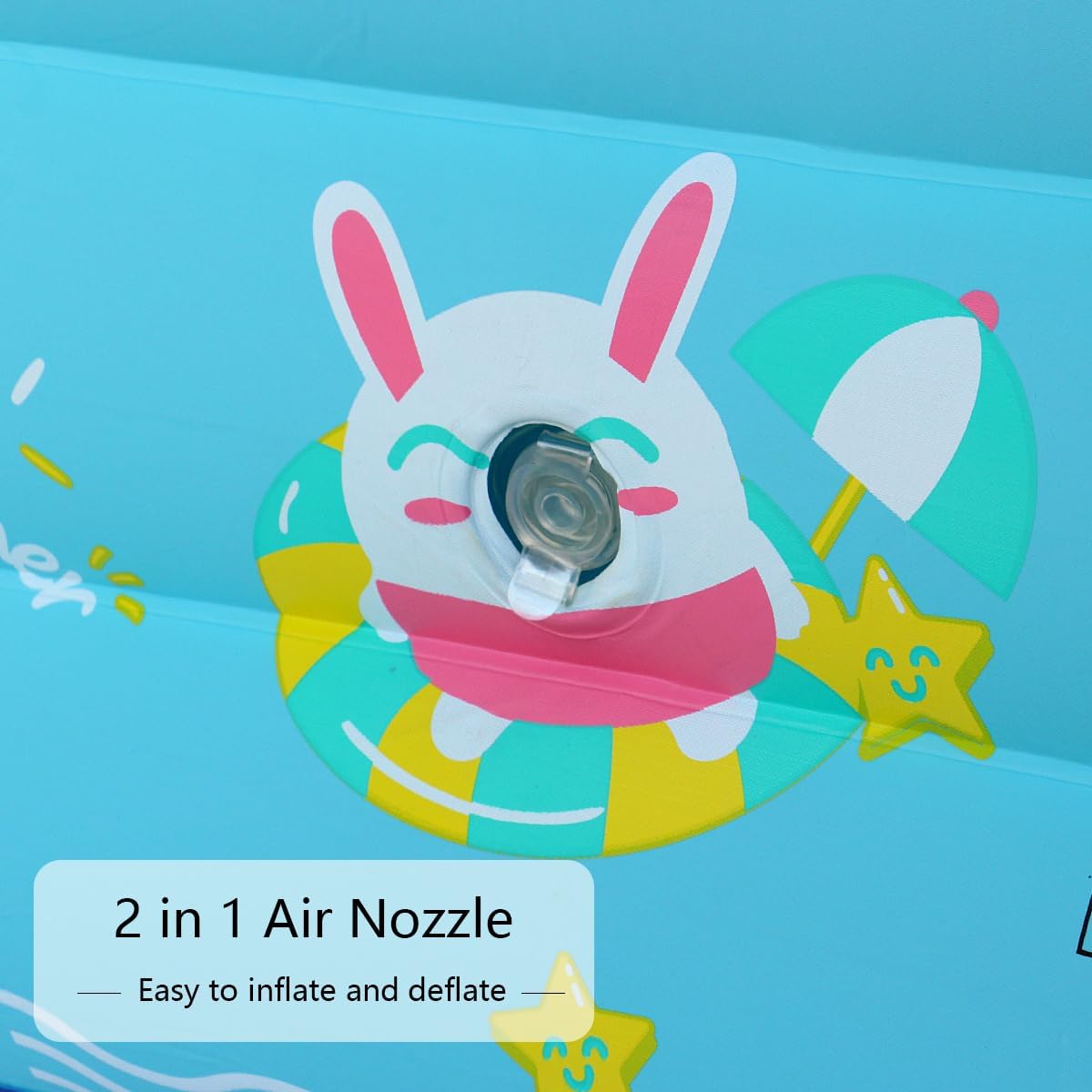 Inflatable Pool, Inflatable Swimming Pool, 59&#x27;&#x27; Blow Up Pool for Backyard, Garden, Indoor, or Summer Outdoor(Sky Blue)