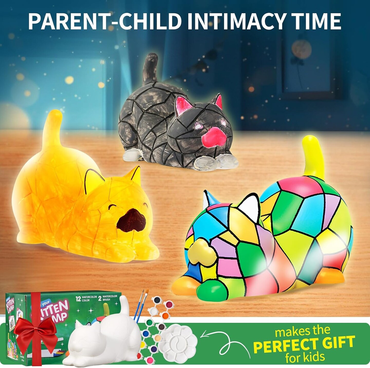 Paint Your Own Cat Lamp Kit (Cat)