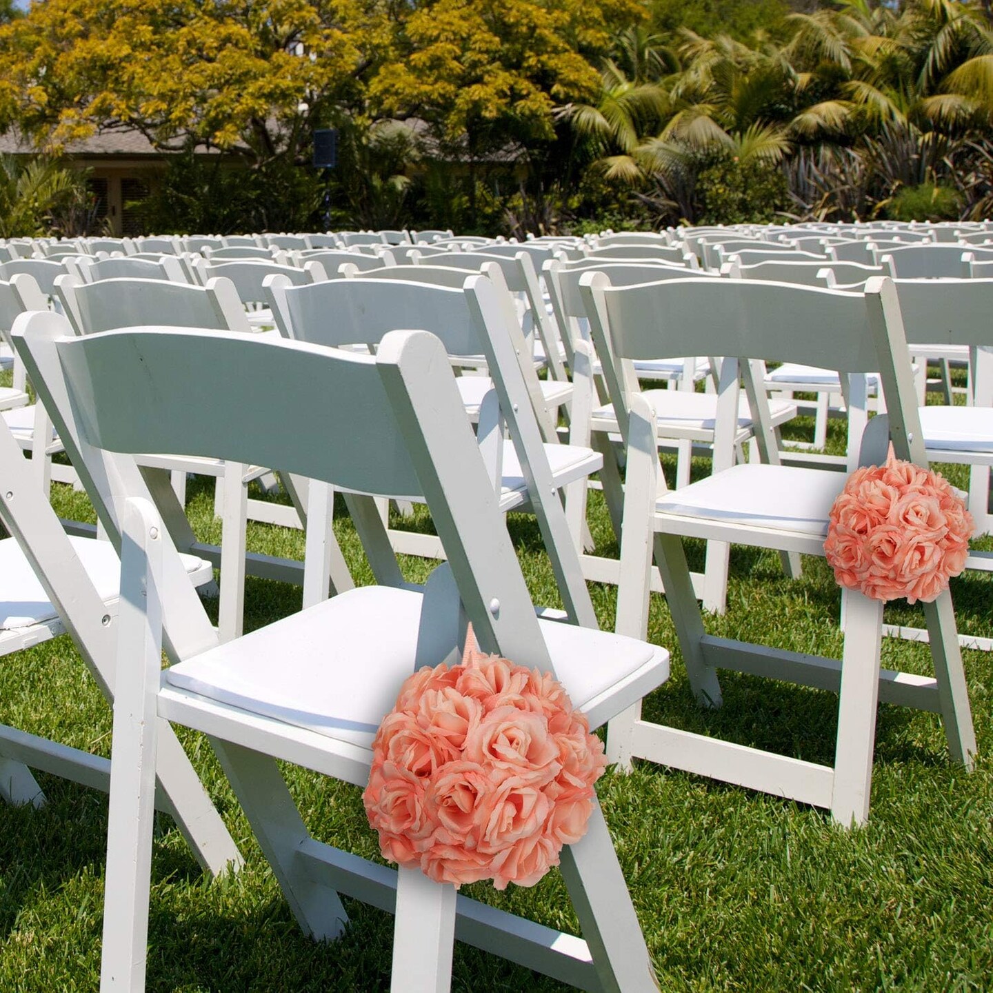 Box of 50: Blush Pink Rose Picks, Silk Blooms, Floral Picks (8"L X 3"W), Floral Home by Artificial Flowers