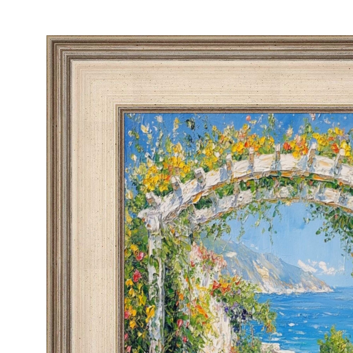 Wide Silver Leaf Flat Panel Picture Frame 11x14 frame