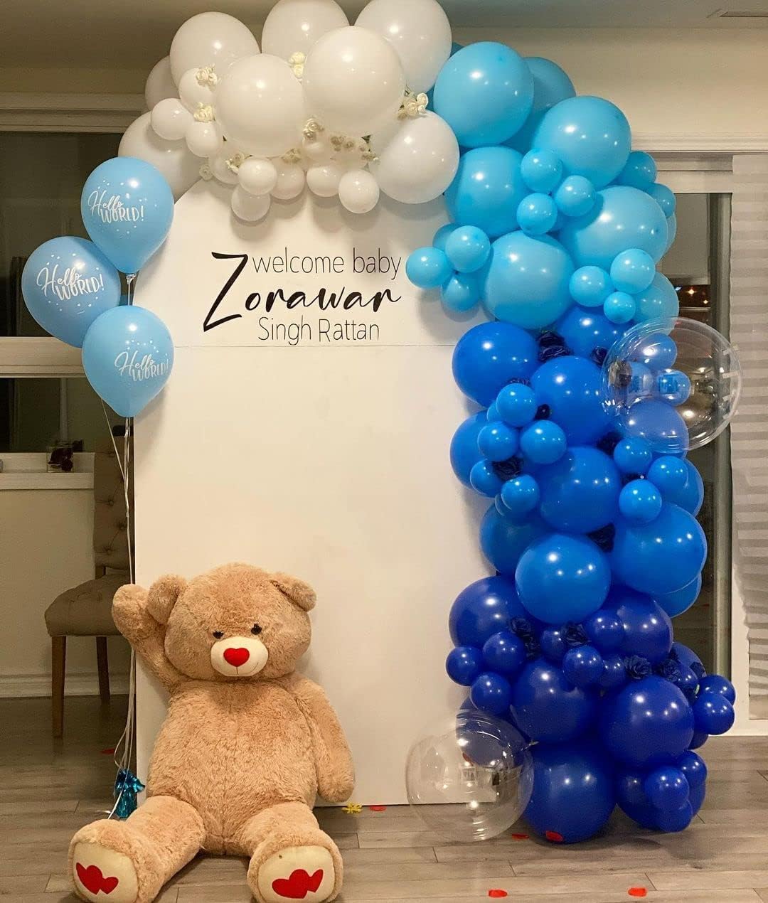 Royal Blue Latex Party Balloons - 100 Pack 12 inch Round Helium Blue Balloons