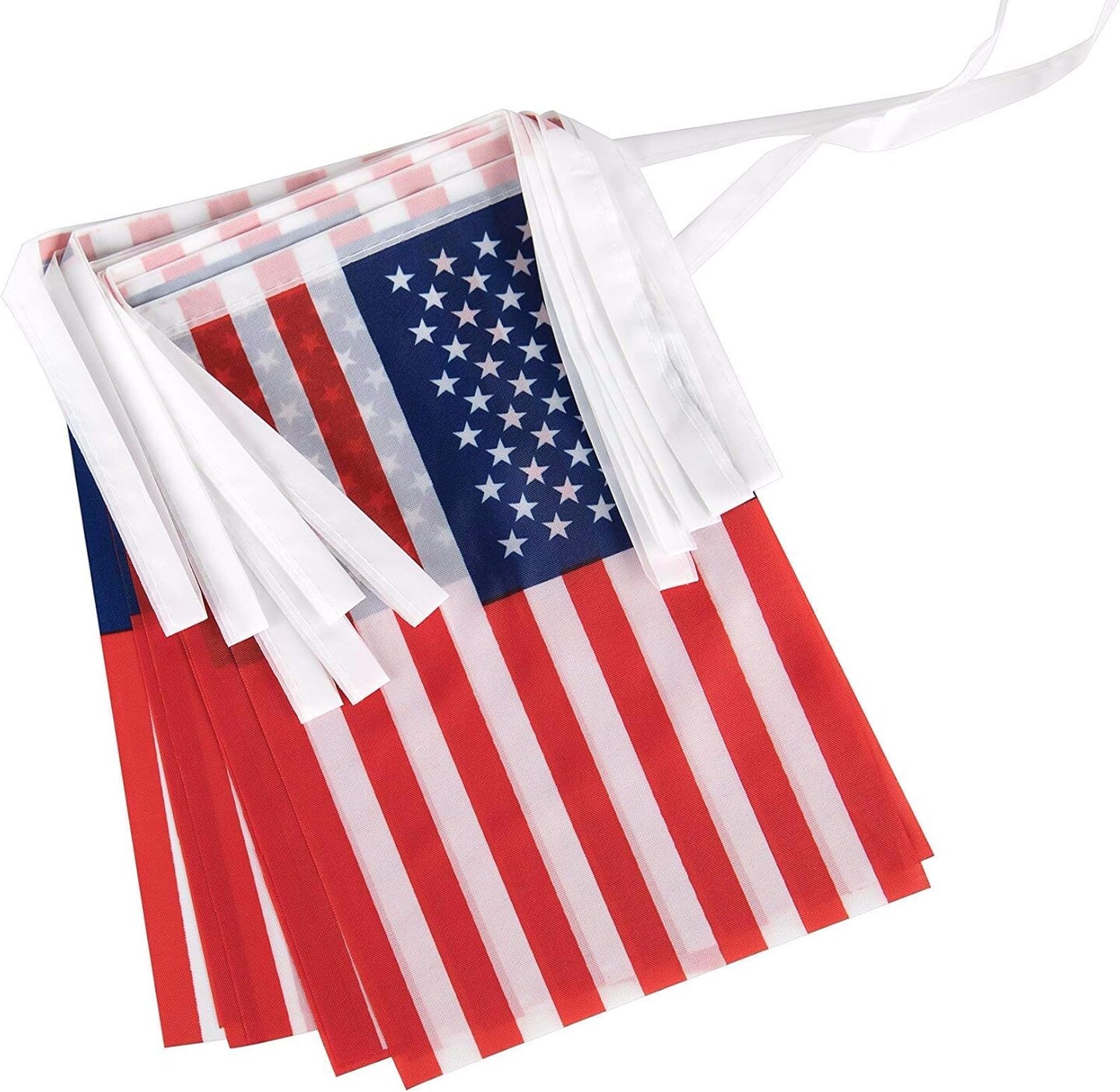 USA Flags America US Small String Pennant Banner Hanging Flags Decorations
