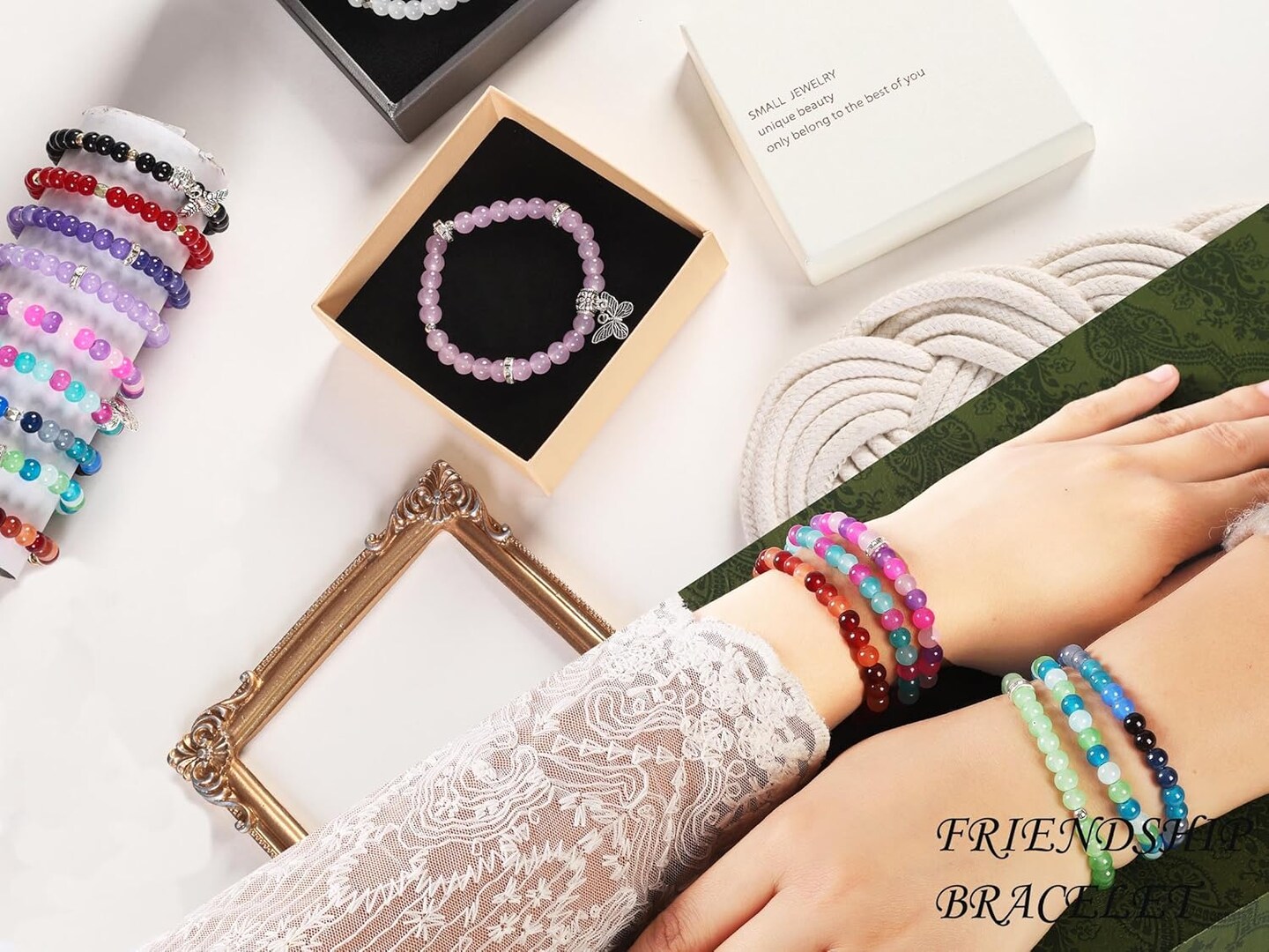 Glass Beads Bracelet Making Kit, 3000 pcs 72 Colors 6 mm Crystal Glass Beads for Jewelry Making, Glass Beads Kits