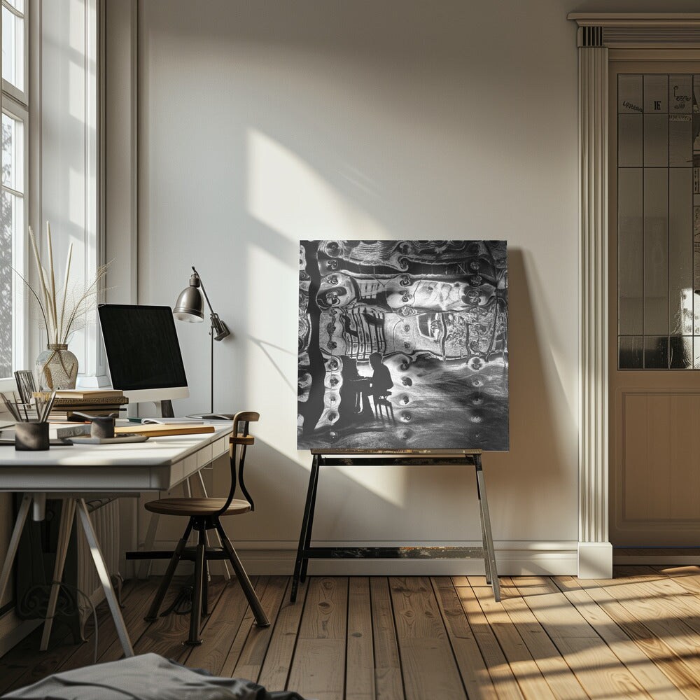 Piano player Square Canvas Art | Modern Home Wall Decor 24x24 Canvas - Corporate Office Art 24x24