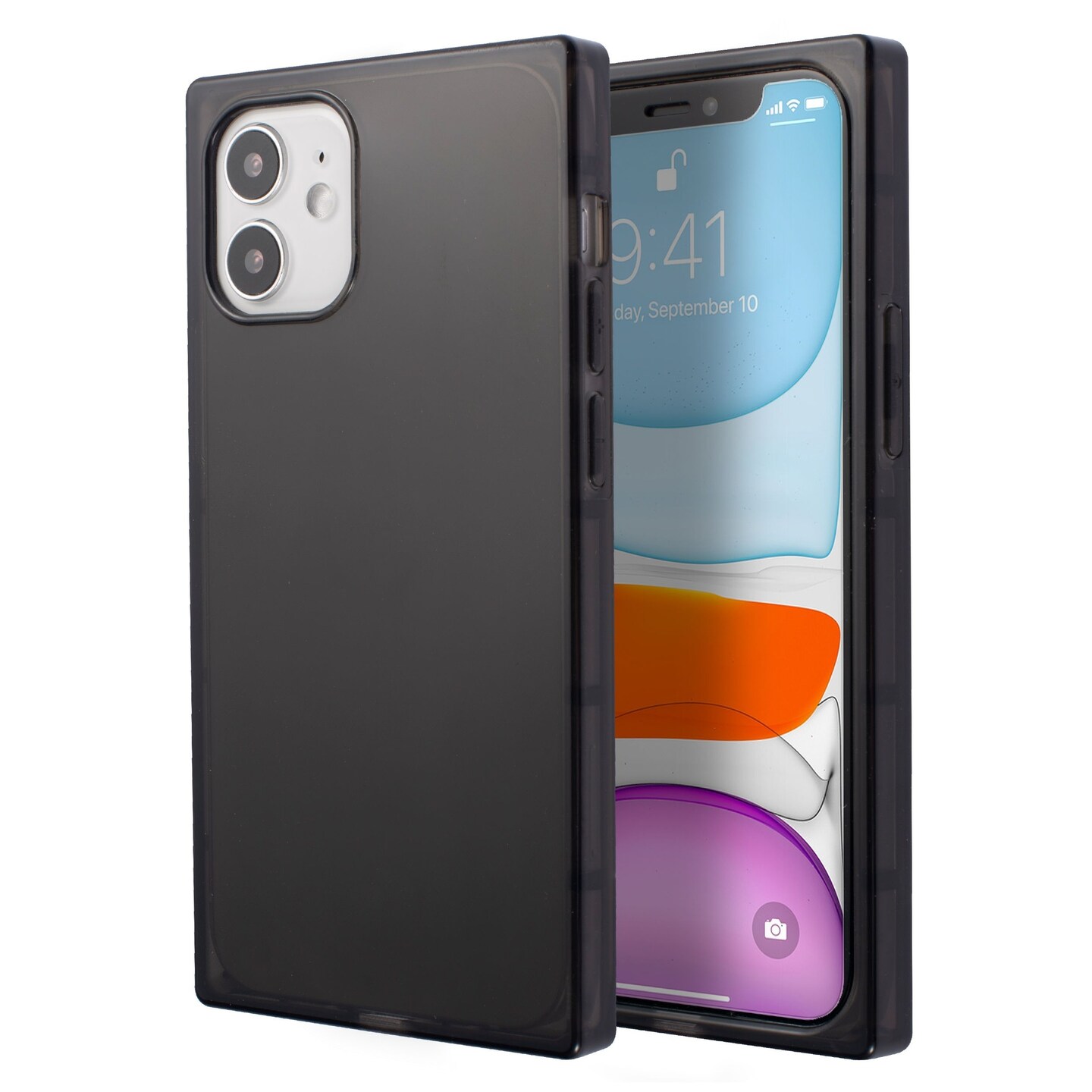 Insten Case for iPhone 12 Mini Case 5.4 Inch, Soft TPU Protective Cases with Reinforced Corners, Shock Absorption, Crystal Clear Black Slim Cover for Women Girls