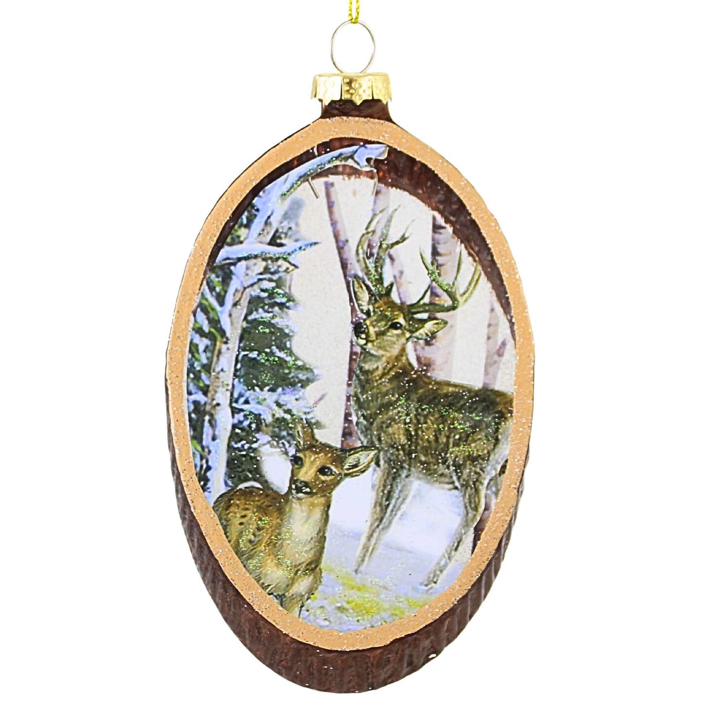 Kurt S. Adler 5.5 Inch Woodland Ornament Christmas Tree Ornament ,