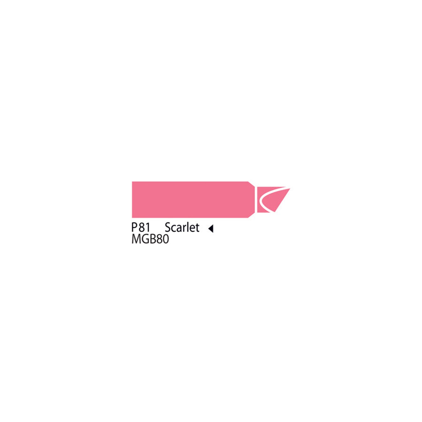 Chartpak AD&#xAE; Marker Red Color Family, Tri-Nib