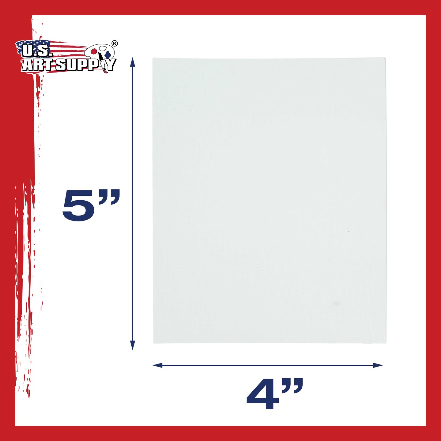 4 X 5 Inch Professional Art Canvas Board Panels 12 Pack - 8 Ounce Heavyweight Cotton Acid Free Canvases for Painting Acrylics and Watercolor (1 Case of 12 Single Canvas Painting Panels)