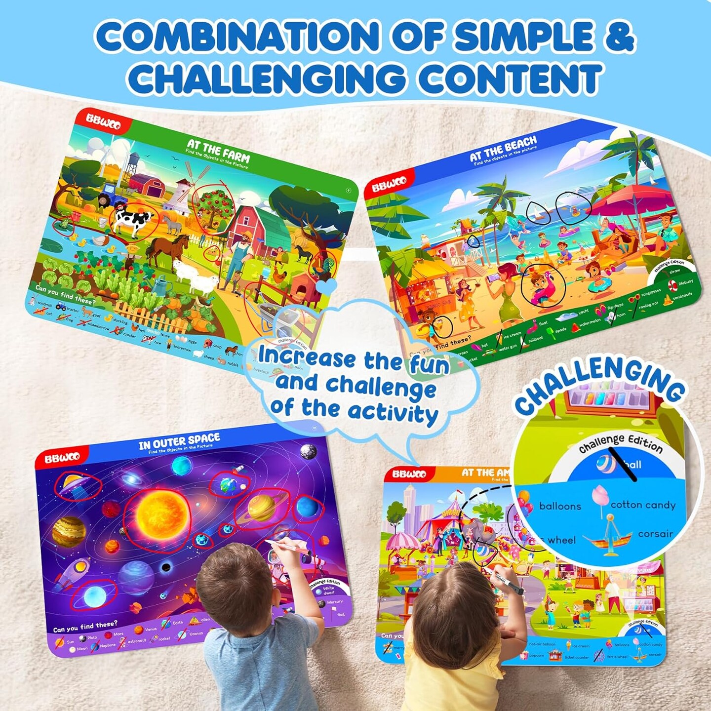 Search and Find Activity Books for Kids